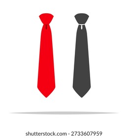 Neck tie icon vector isolated illustration
