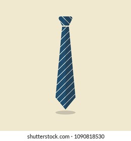 Neck tie vector illustration. Flat style design
