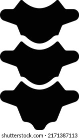 neck Vector illustration on a transparent background. Premium quality symmbols. Glyphs vector icons for concept and graphic design. 


