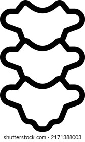 neck Vector illustration on a transparent background. Premium quality symmbols. Thin line vector icons for concept and graphic design. 
