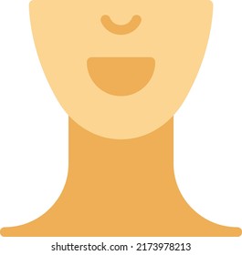 ilustración de vectores de cuello en un fondo transparente.Símbolos de calidad premium.Icono de vector de trazo para el diseño de concepto y gráfico.