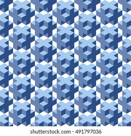 Necker cube pattern