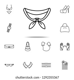neckerchief icon. Woman Accessories icons universal set for web and mobile