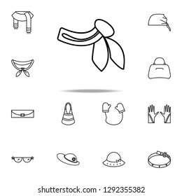 neckerchief icon. Woman Accessories icons universal set for web and mobile