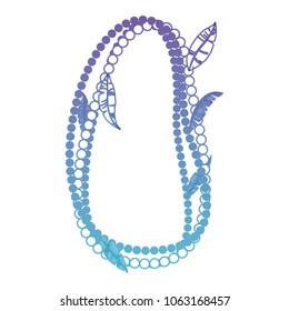 necklace balls mardi gras with feathers