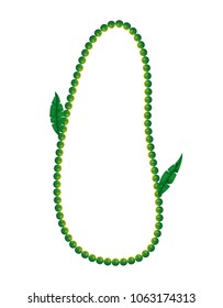 necklace balls mardi gras with feathers