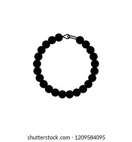Necklace, beads icon. Element of clothes and accessories. Premium quality graphic design icon. Signs and symbols collection icon for websites, web design, mobile app on white background