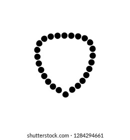 necklace, beads icon. Simple glyph vector of universal set icons for UI and UX, website or mobile application