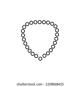 necklace, beads icon. Simple thin line, outline vector of universal icons for UI and UX, website or mobile application