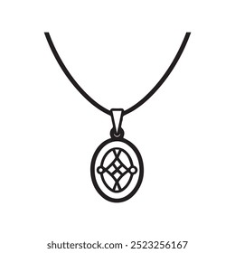 necklace black icon female style jewelry fashion design.