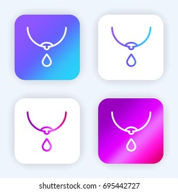 Necklace bright purple and blue gradient app icon