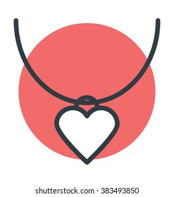 Necklace Colored Vector Icon