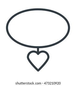 Necklace Colored Vector Icon