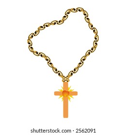 Necklace and crucifix