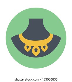 Necklace Display Colored Vector Icon