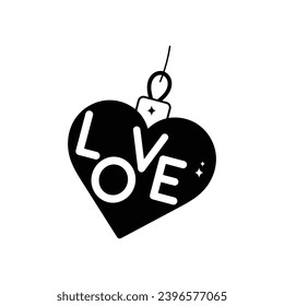Necklace  doodle vector outline Sticker. EPS 10 file