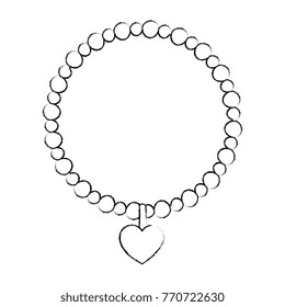 necklace elegant isolated icon