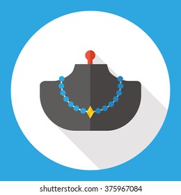 necklace flat icon