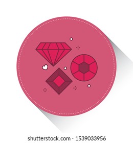 
Necklace with gem hand drawn outline doodle icon. Female accessory - necklace vector sketch illustration for print, web, mobile and infographics isolated on white background.