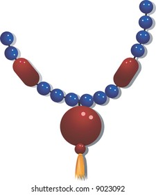 necklace with gemstone	