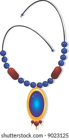 necklace with gemstone	