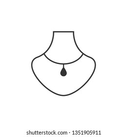 Necklace graphic design template vector isolated illustration