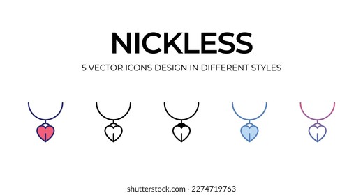 diseño de iconos de collar en estilo Cinco con estilo de trazo editable. Línea, Sólido, Línea plana, Color de tono Duo y Línea de degradado de color. Adecuado para diseño de páginas Web, aplicaciones móviles, UI, UX y GUI.
