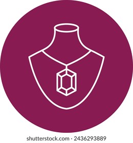 Necklace Icon Design For Personal And Commercial Use