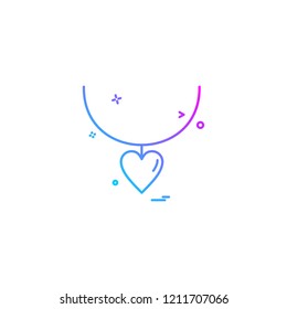 Necklace icon design vector 