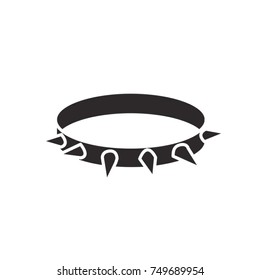 necklace icon flat black
