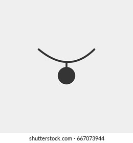 Necklace icon illustration isolated vector sign symbol