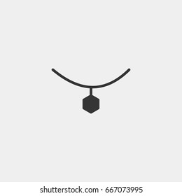Necklace icon illustration isolated vector sign symbol