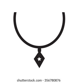 Necklace Icon Illustration synbol design