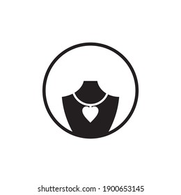 Plantilla vectorial de diseño de logotipo de icono de collar