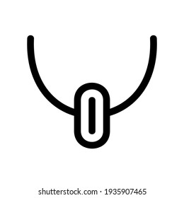 necklace icon or logo isolated sign symbol vector illustration - high quality black style vector icons
