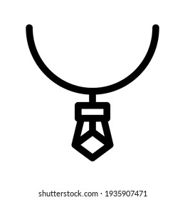 necklace icon or logo isolated sign symbol vector illustration - high quality black style vector icons
