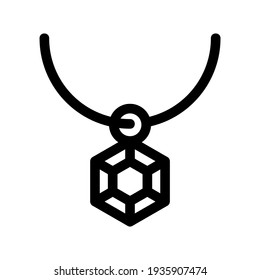 necklace icon or logo isolated sign symbol vector illustration - high quality black style vector icons
