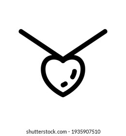 necklace icon or logo isolated sign symbol vector illustration - high quality black style vector icons
