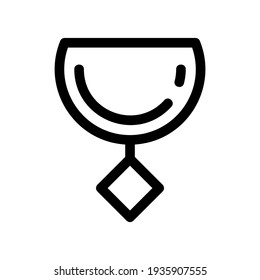 necklace icon or logo isolated sign symbol vector illustration - high quality black style vector icons

