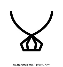 necklace icon or logo isolated sign symbol vector illustration - high quality black style vector icons
