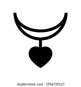 necklace icon or logo isolated sign symbol vector illustration - high quality black style vector icons
