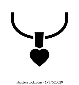 necklace icon or logo isolated sign symbol vector illustration - high quality black style vector icons
