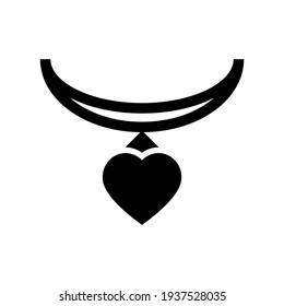 necklace icon or logo isolated sign symbol vector illustration - high quality black style vector icons

