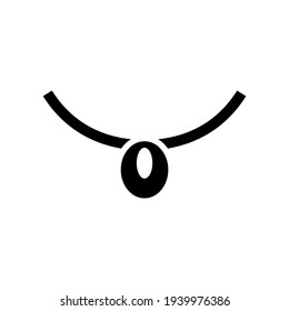 necklace icon or logo isolated sign symbol vector illustration - high quality black style vector icons
