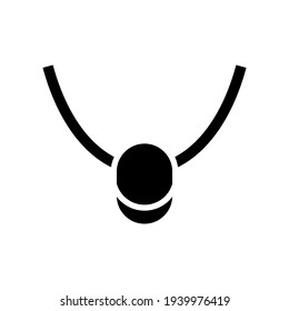necklace icon or logo isolated sign symbol vector illustration - high quality black style vector icons
