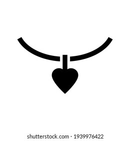 necklace icon or logo isolated sign symbol vector illustration - high quality black style vector icons
