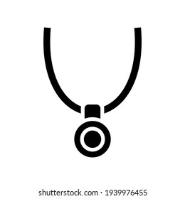 necklace icon or logo isolated sign symbol vector illustration - high quality black style vector icons
