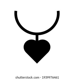 necklace icon or logo isolated sign symbol vector illustration - high quality black style vector icons
