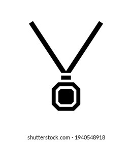 necklace icon or logo isolated sign symbol vector illustration - high quality black style vector icons
