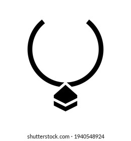 necklace icon or logo isolated sign symbol vector illustration - high quality black style vector icons
